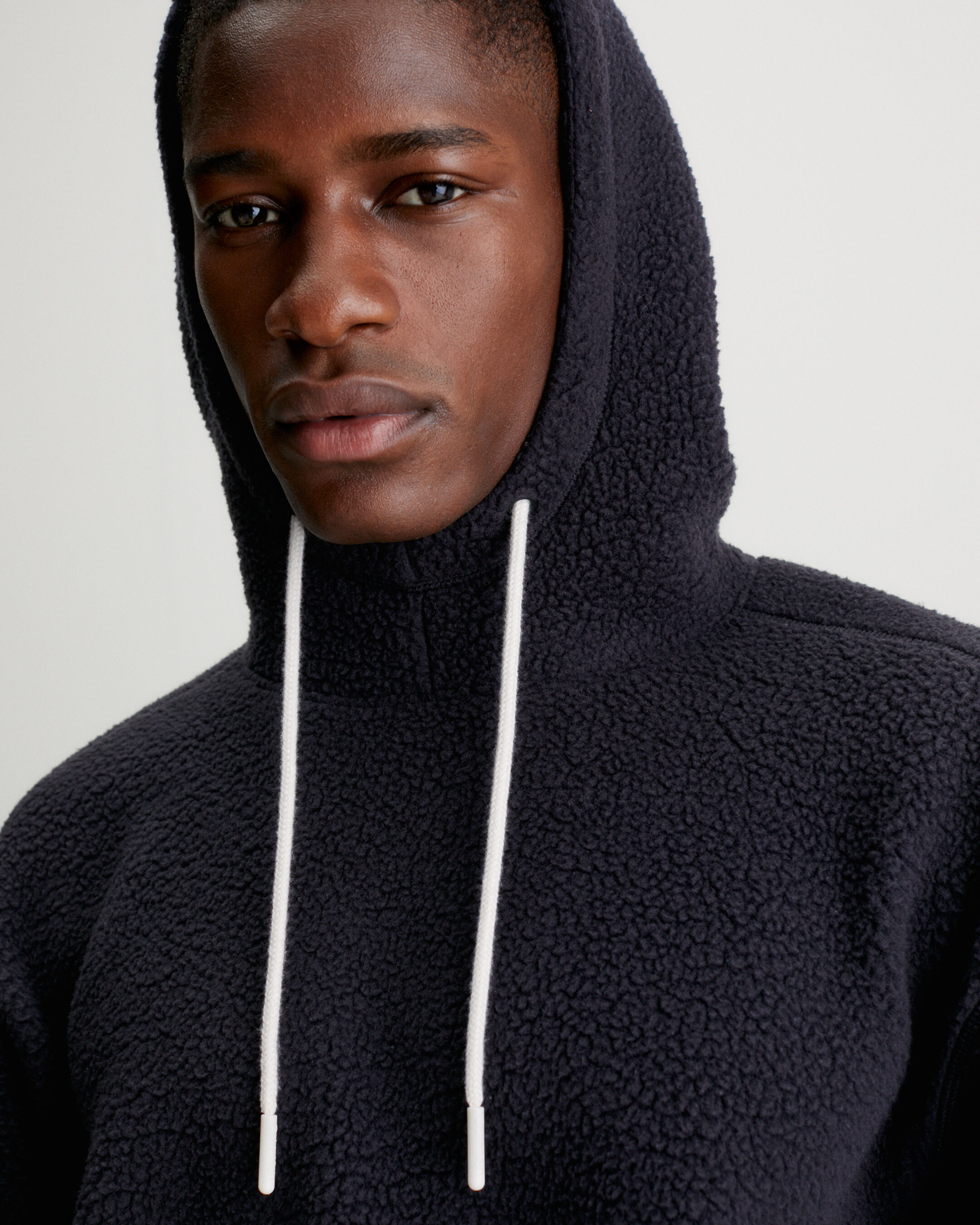 Calvin klein teddy bear hoodie sale