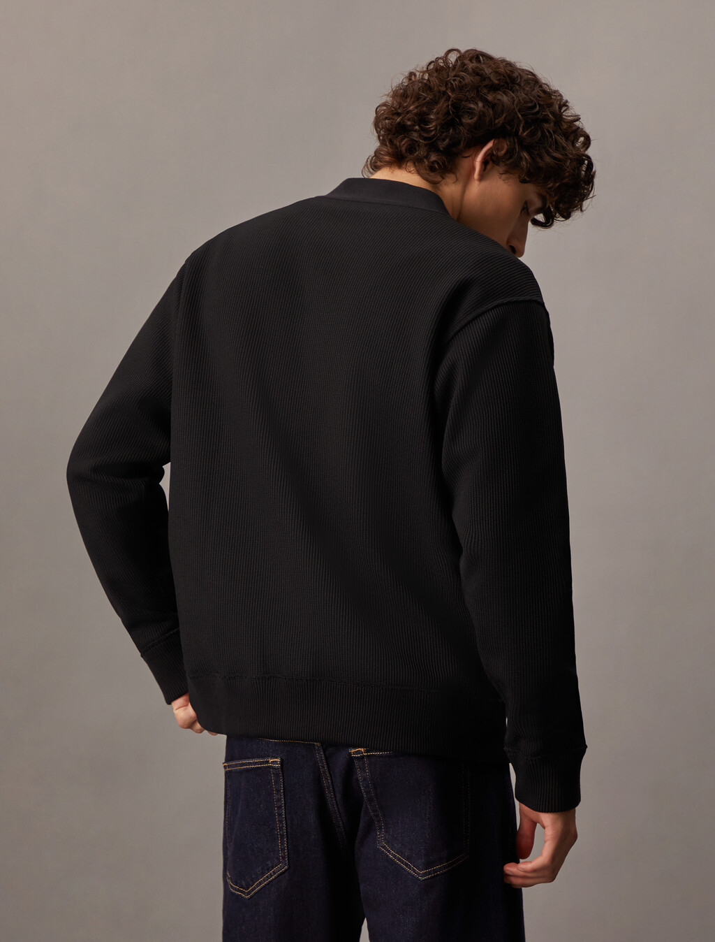 Premium Reversible Cardigan, Ck Black, hi-res