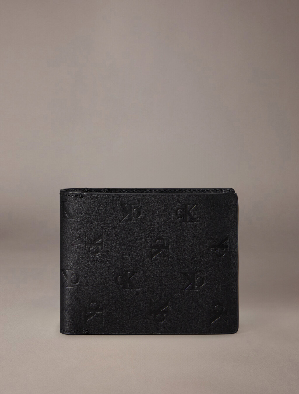 Monogram 壓花標誌短夾, Black, hi-res