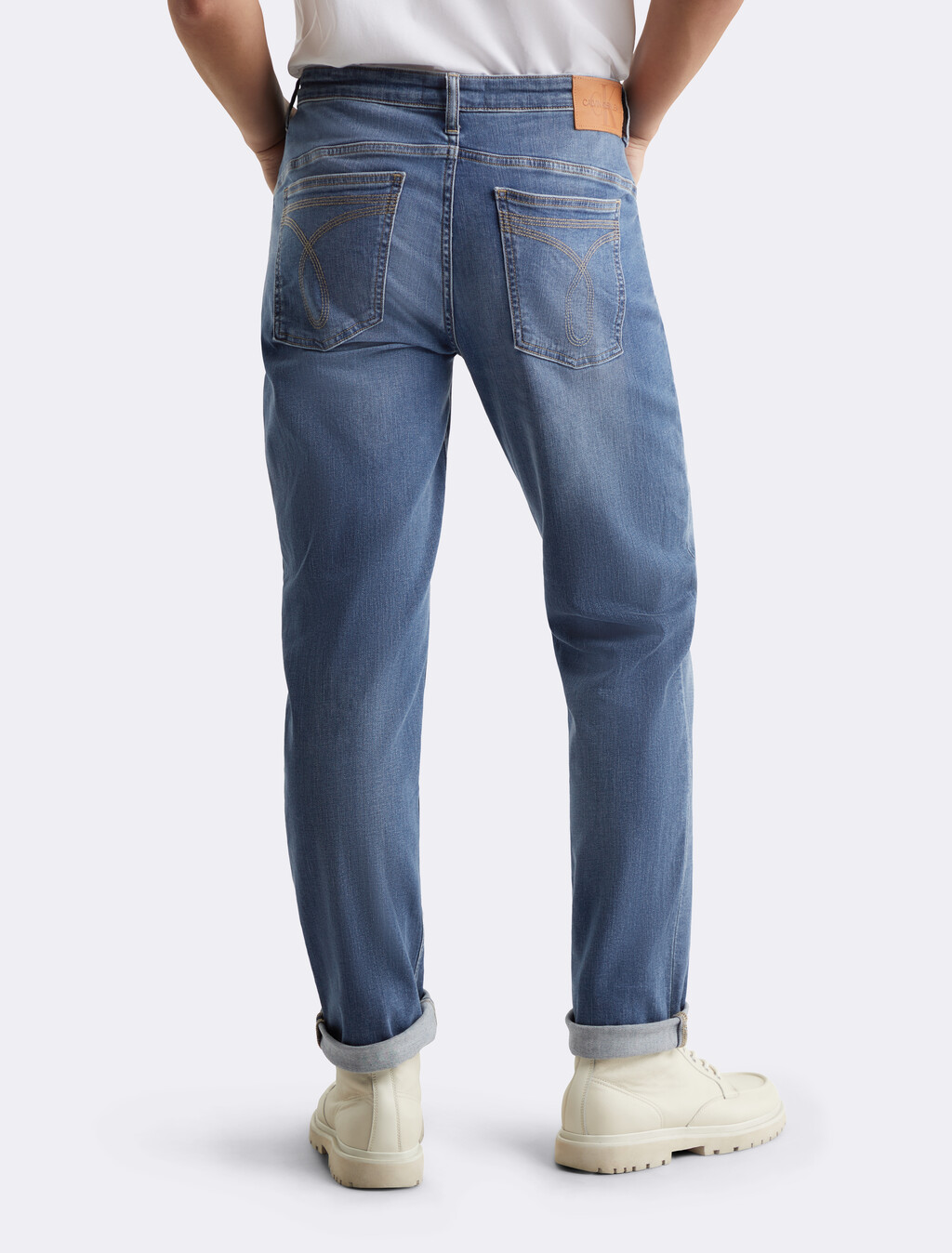 CKJ 027 Stretch Body Jeans, Acd Mid Blue, hi-res