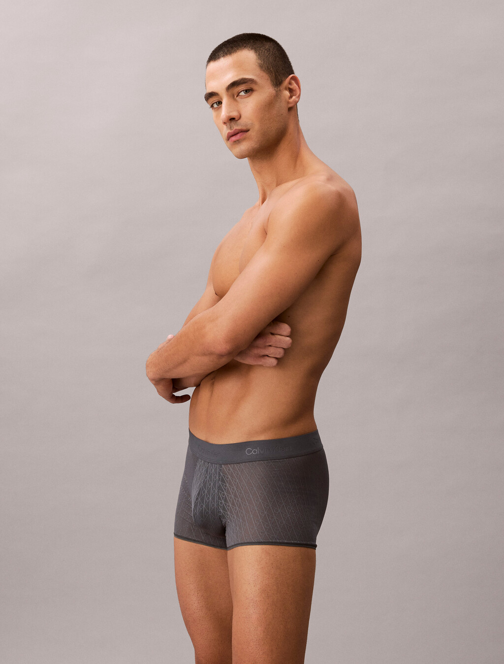 Trunks - Microfibre Lace, Turbulence, hi-res