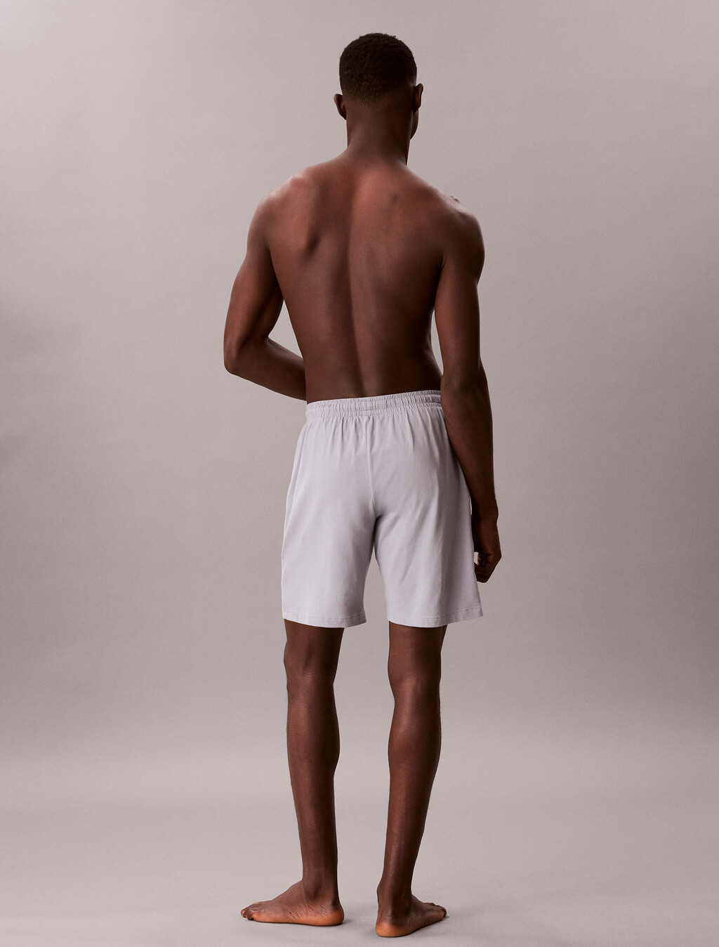 Pyjama Shorts - Icon Cotton Stretch, Misty Grey, hi-res