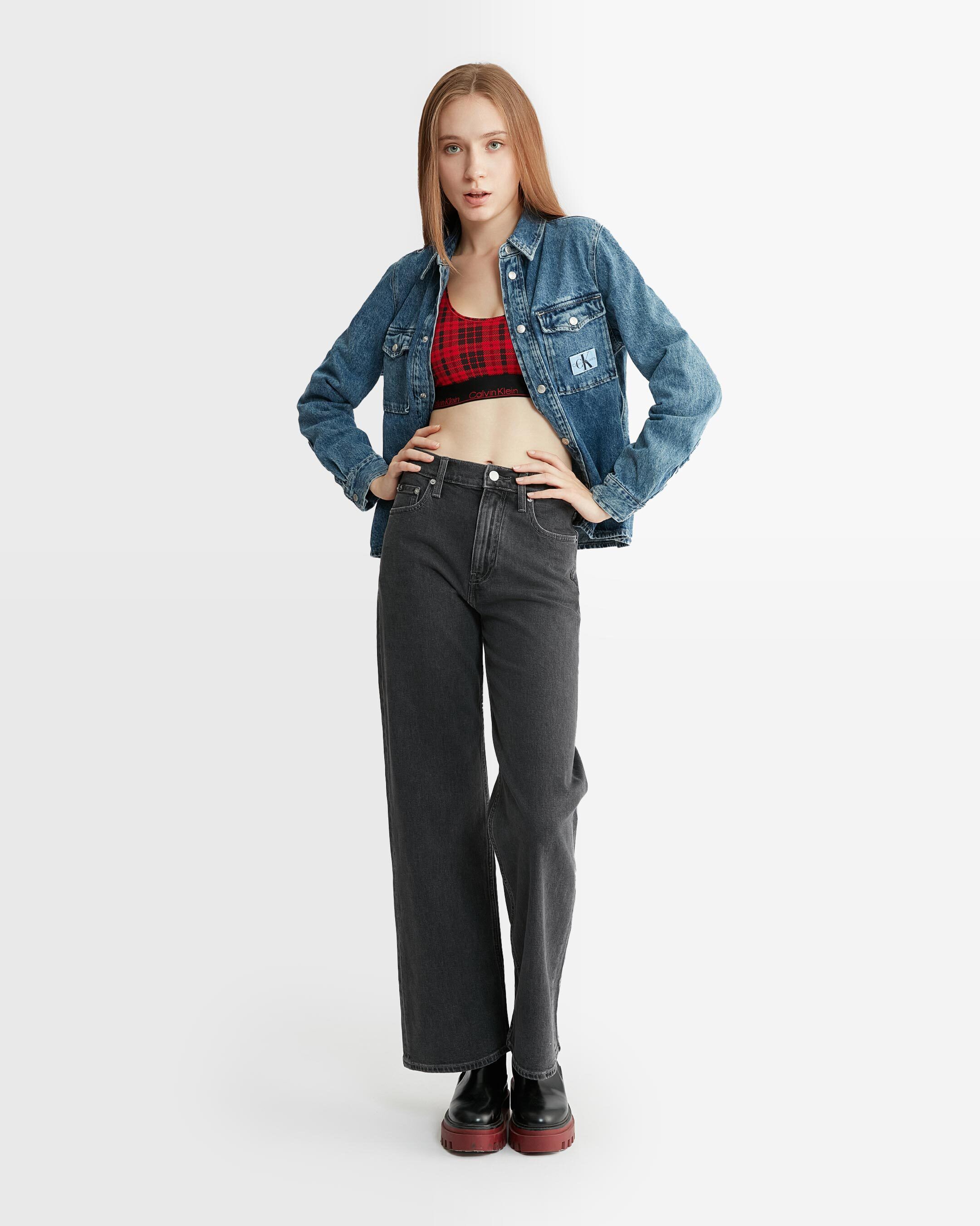 Calvin klein women's high on sale rise jeans