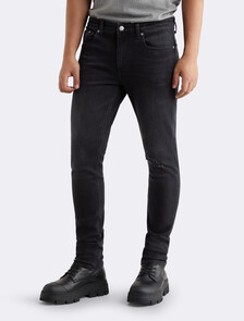 Distressed Body Skinny Jeans, Acd Black Dstr, hi-res
