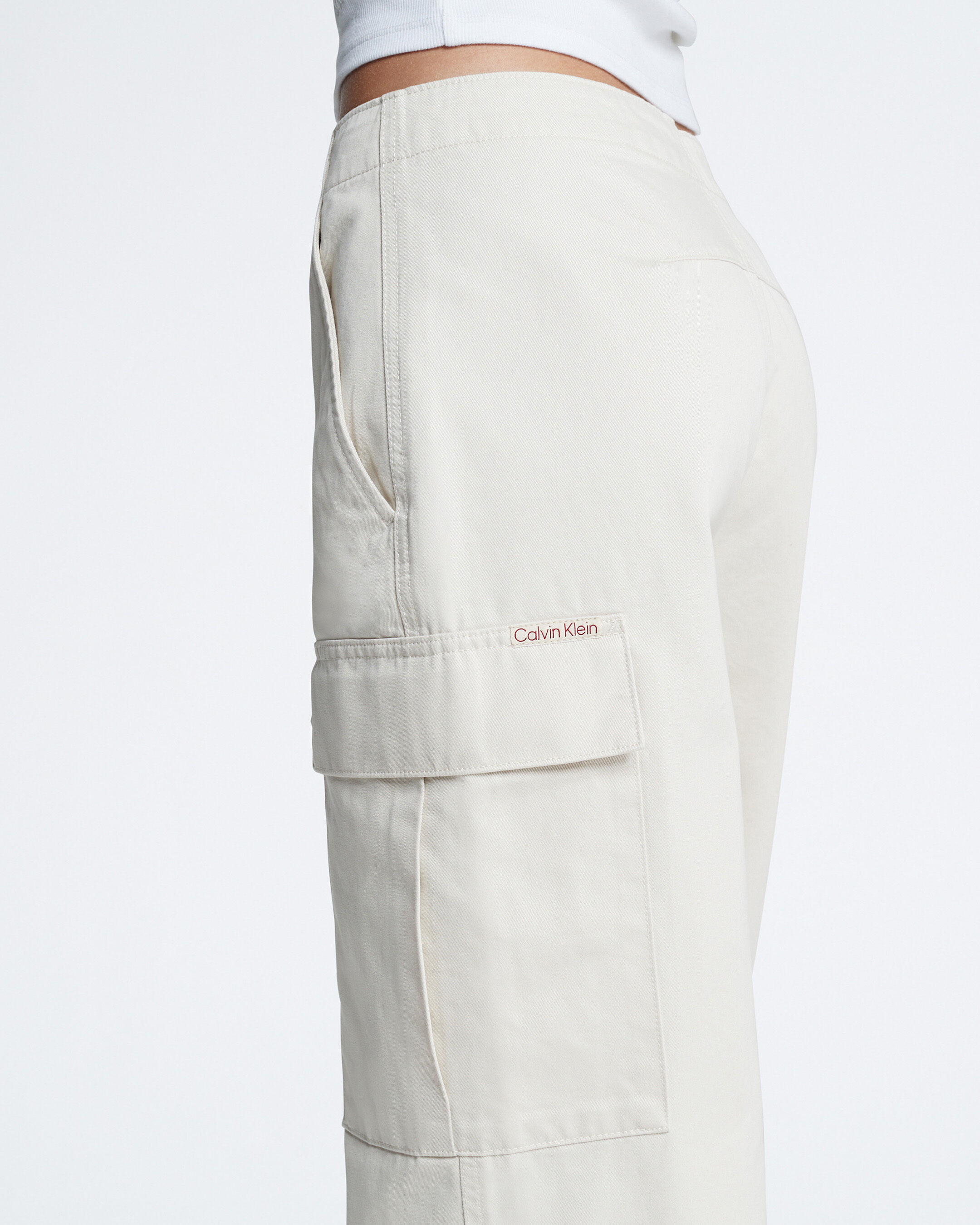Wide Leg Cargo Pants white Calvin Klein Taiwan
