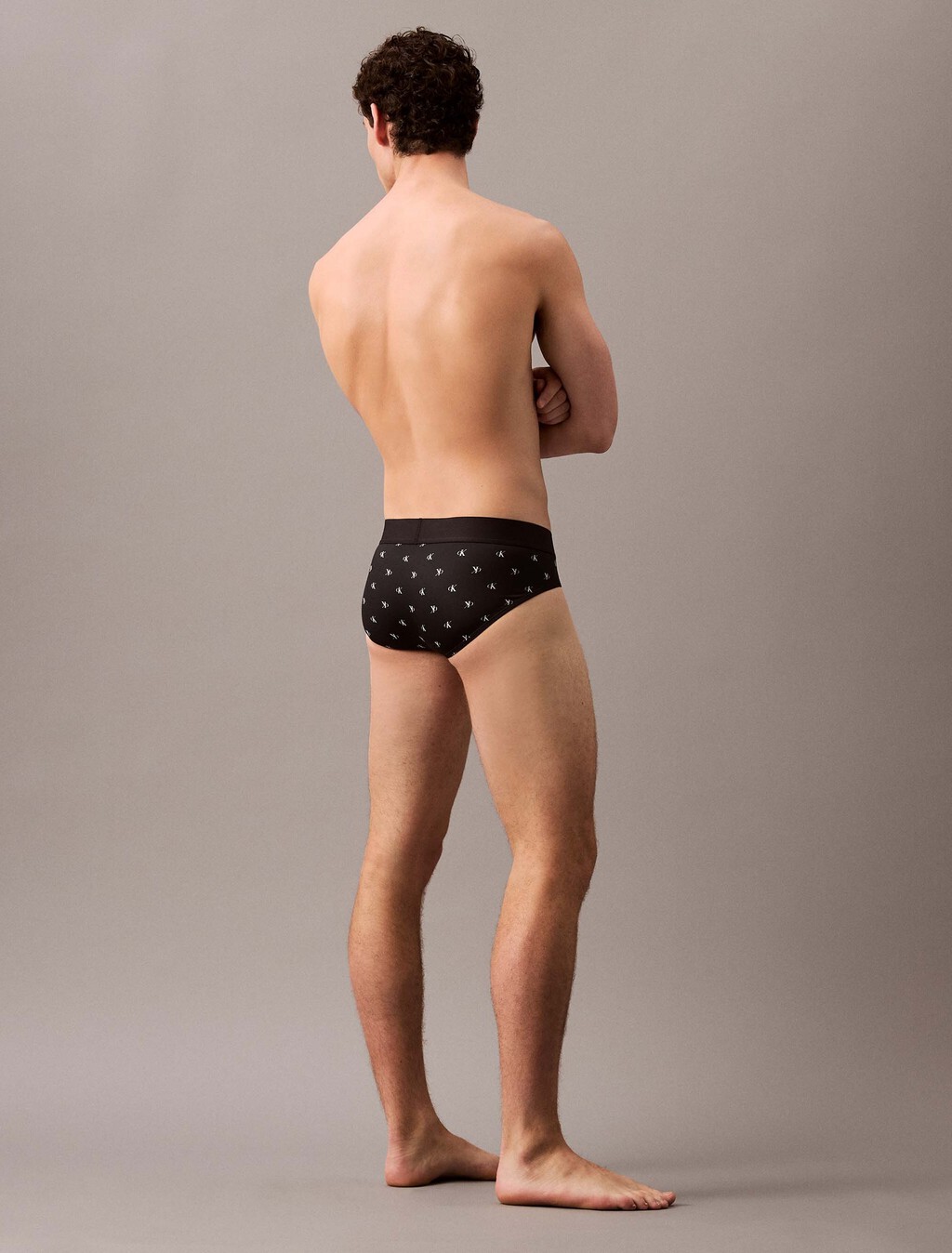 CK Established 低腰三角內褲, DIAMOND LOGO_BLACK, hi-res