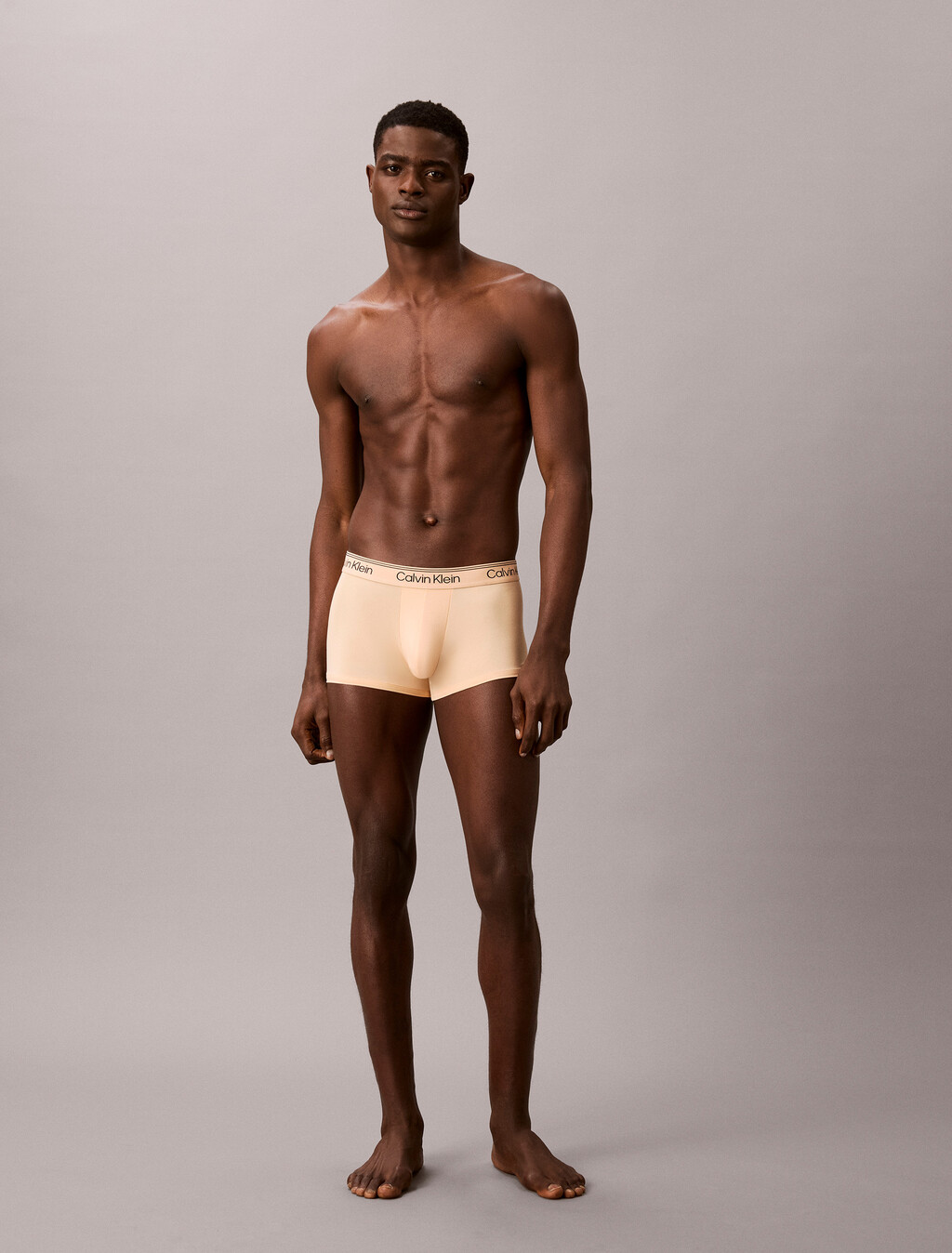 3 件裝低腰平口內褲 - Microfibre Stretch, Gulf Blue/Light Cast/Peach Bliss, hi-res