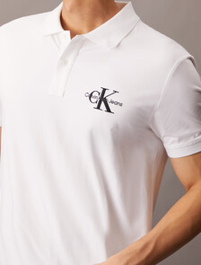 Monogram 標誌 Polo 衫, Bright White, hi-res