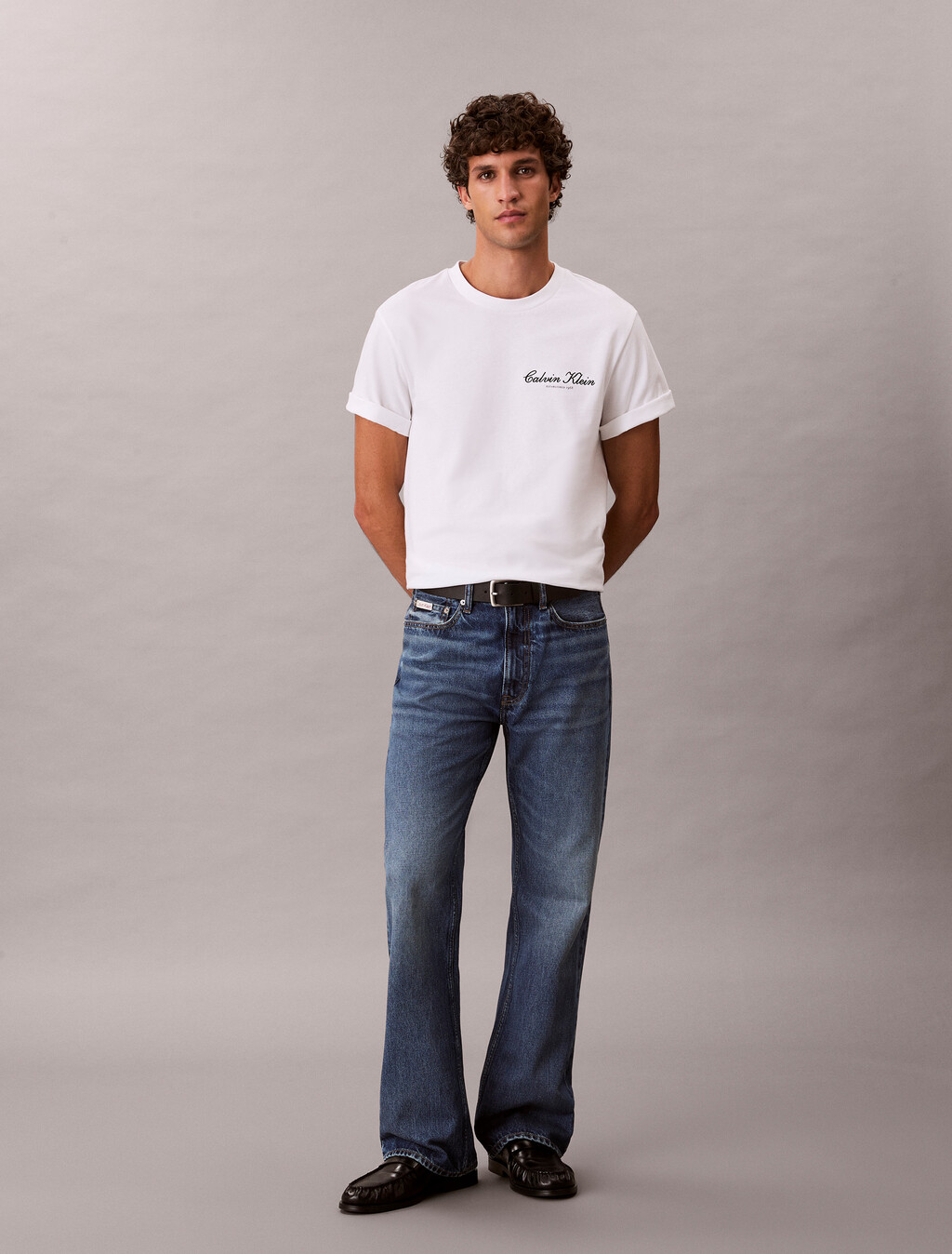 Embroidered Logo T-shirt, Bright White, hi-res