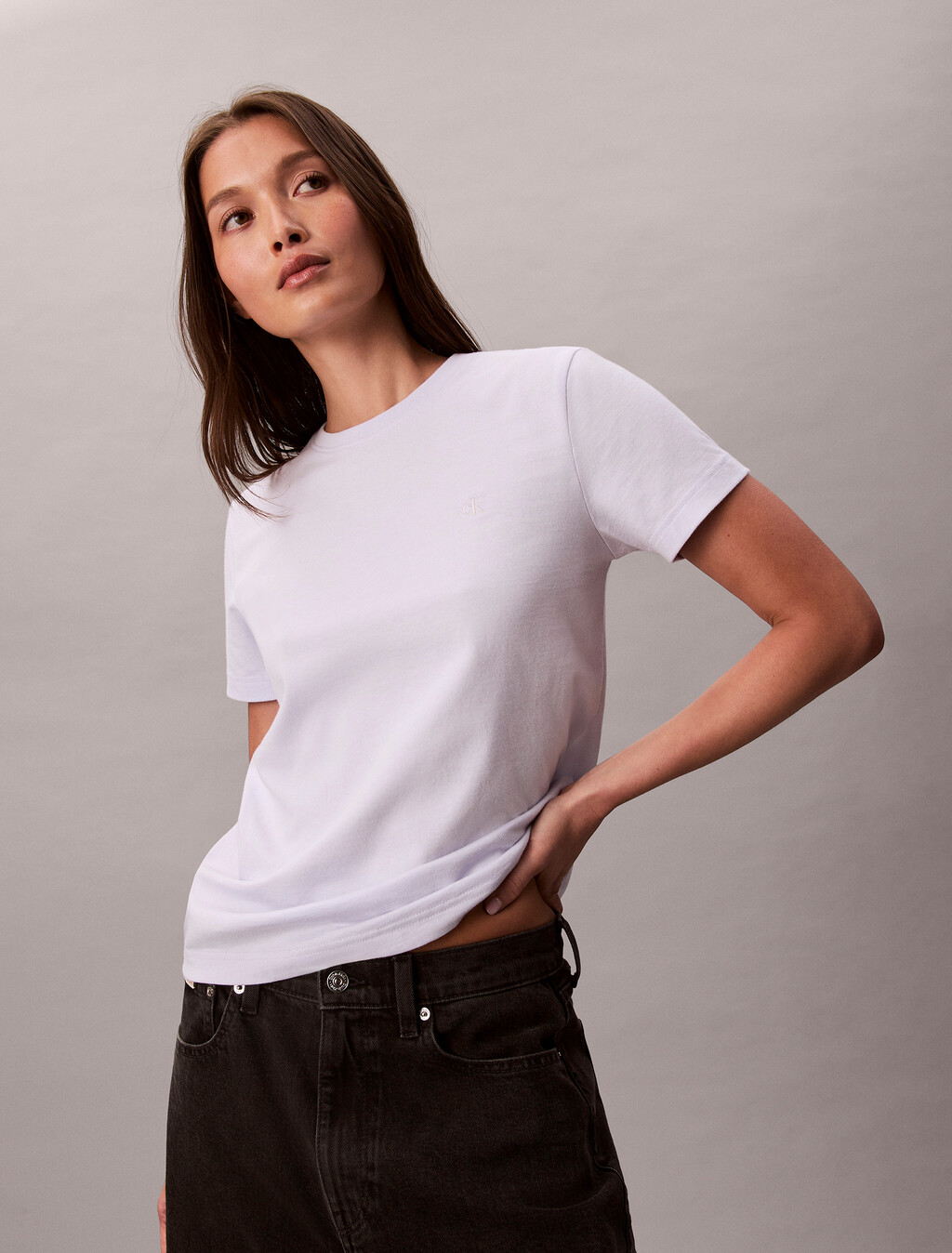 Archive Jersey Crewneck Tee, Lacey Lilac, hi-res