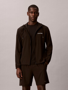 抗潑水連帽風衣, Black, hi-res