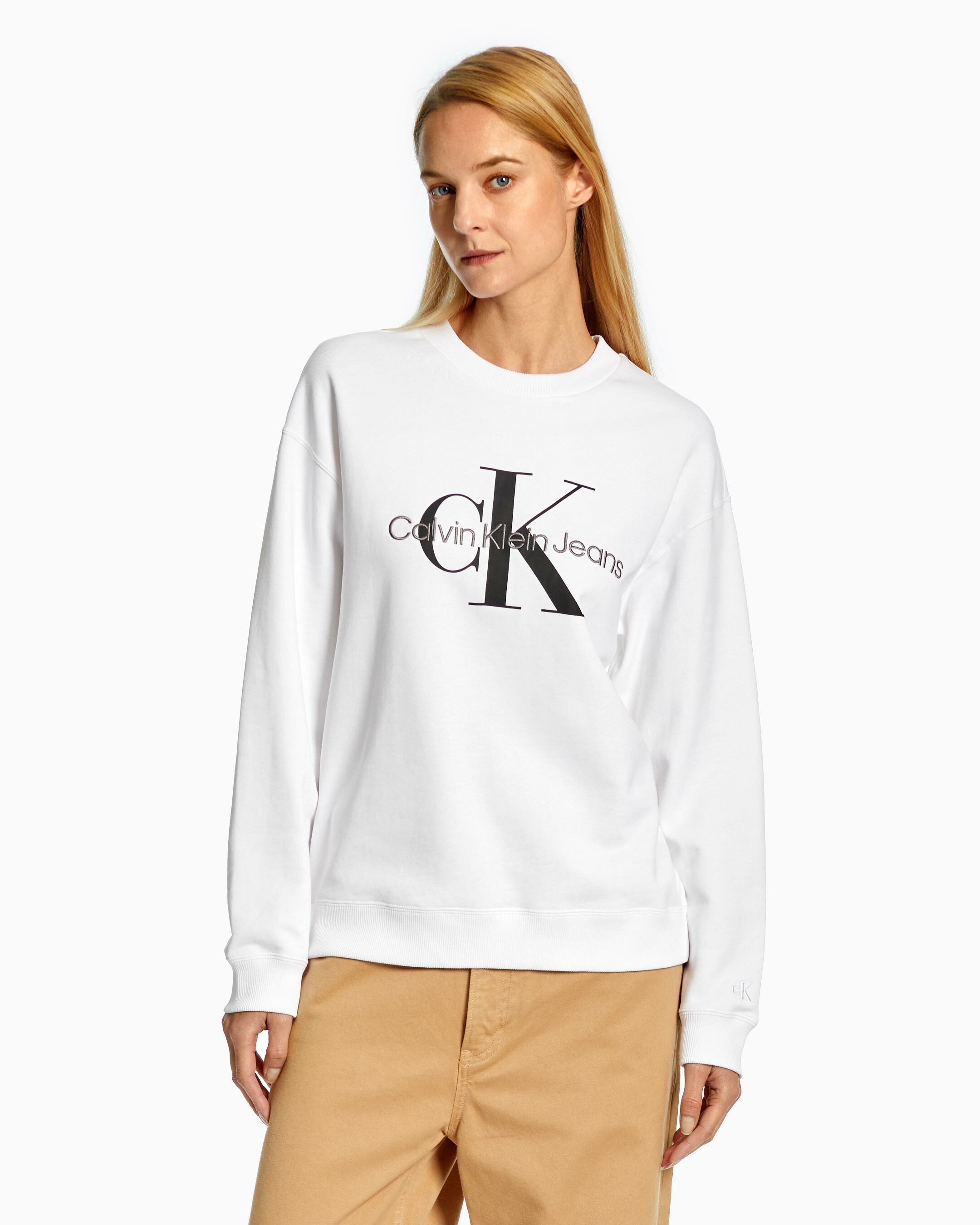 Monogram Sweatshirt white Calvin Klein Taiwan