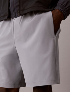 Water-Repellent Performance Gym Shorts, Grey Thunder, hi-res