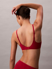Perfectly Fit Push Up Plunge Bra, Red Stamp, hi-res