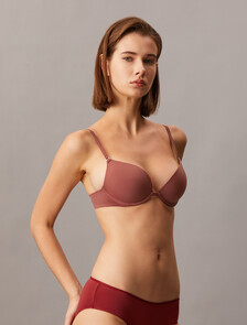 Minimalist Push Up Plunge Bra, Syrah, hi-res