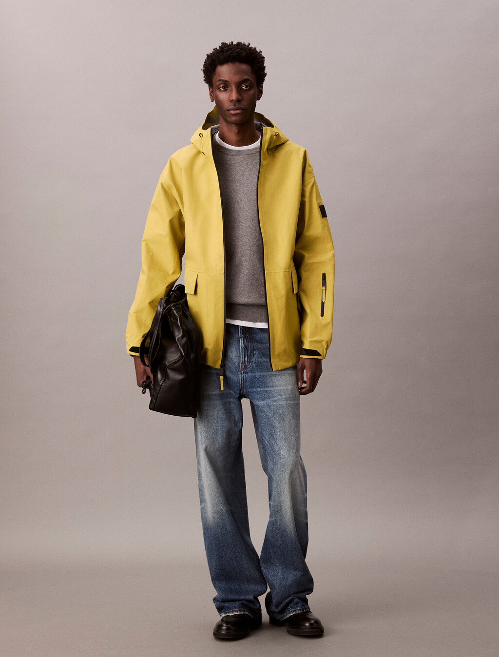 Nylon Oxford Relaxed Sport Jacket, Spanish Lime, hi-res