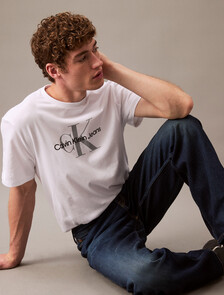 Monogram 標誌圖案經典圓領 T 裇, Brilliant White, hi-res
