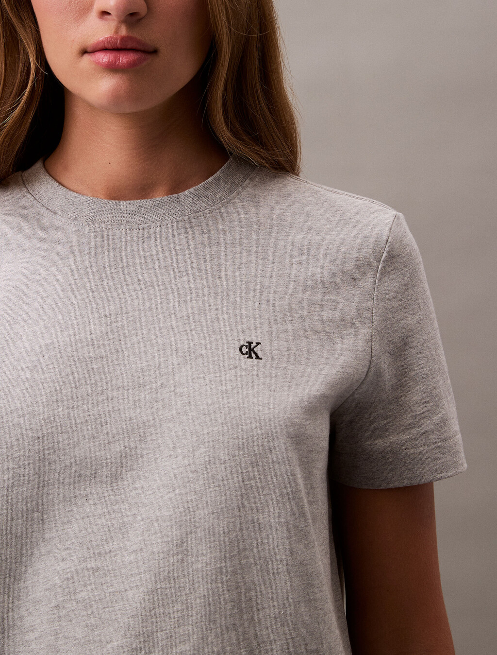 CLASSIC SLIM TEE, HEROIC GREY HEATHER CM1BK 08, hi-res
