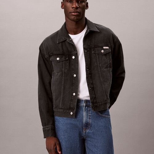 90s Denim Trucker Jacket MIDNIGHT EMERALD