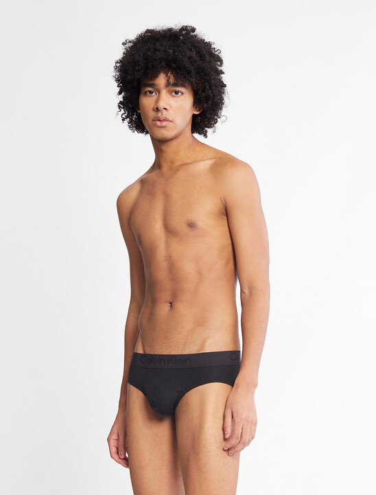Ck Black Cotton Hipster Briefs