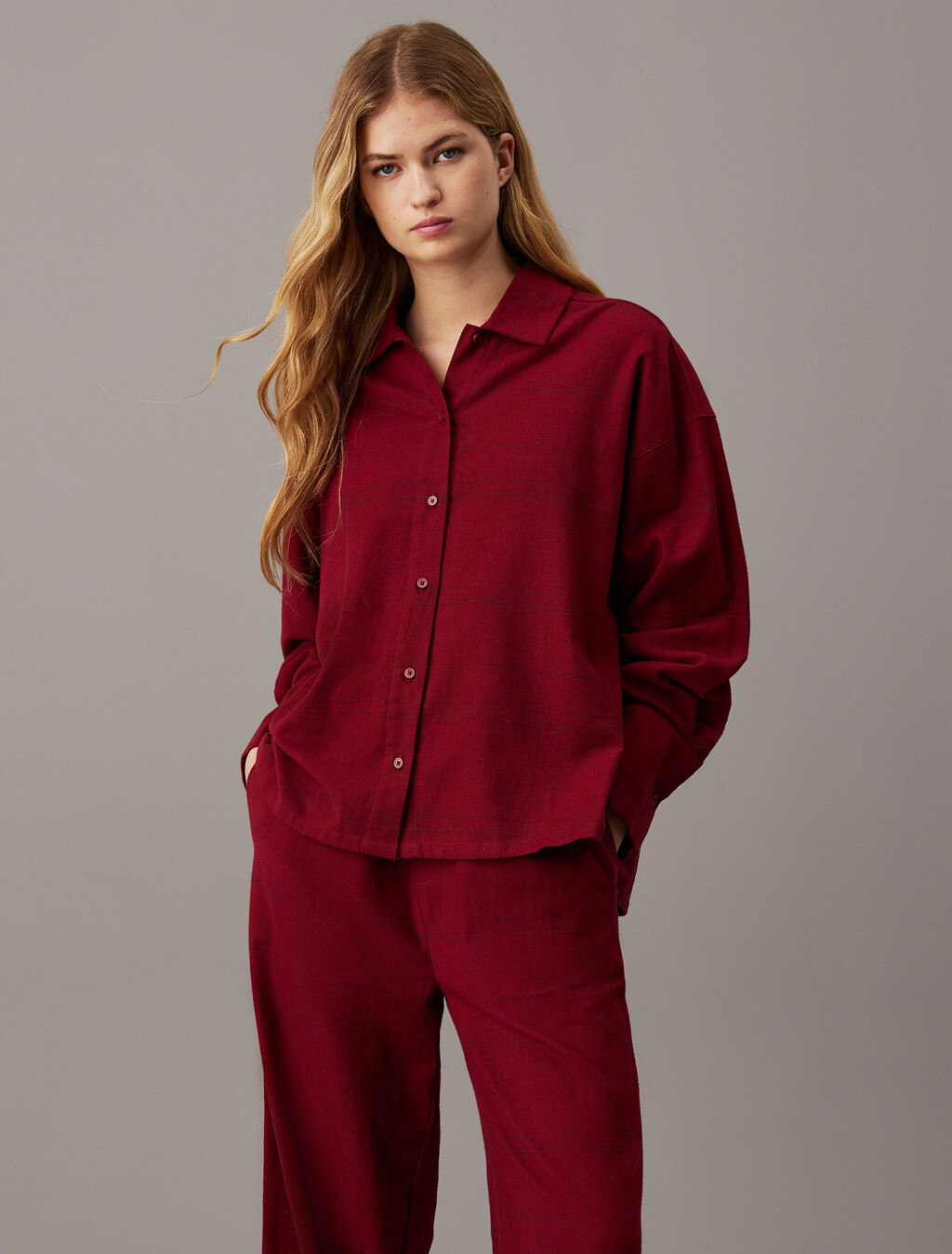 Flannel Sleep Pants, BEAM PLAID_SYRAH, hi-res