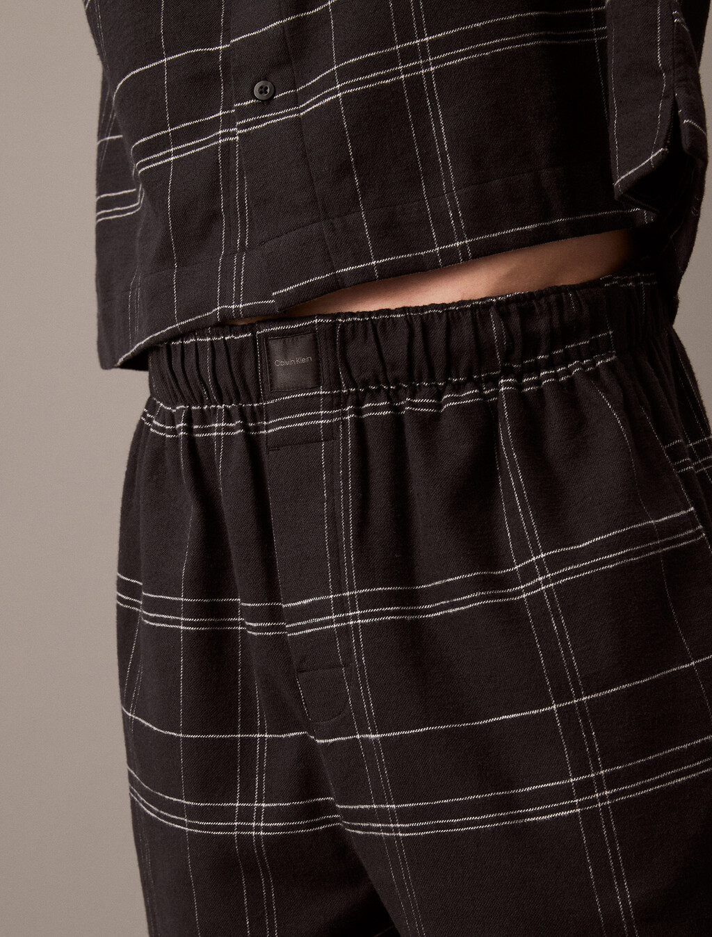 法蘭絨睡褲, 17770 BEAM PLAID+BLACK, hi-res