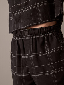 法蘭絨睡褲, 17770 BEAM PLAID+BLACK, hi-res