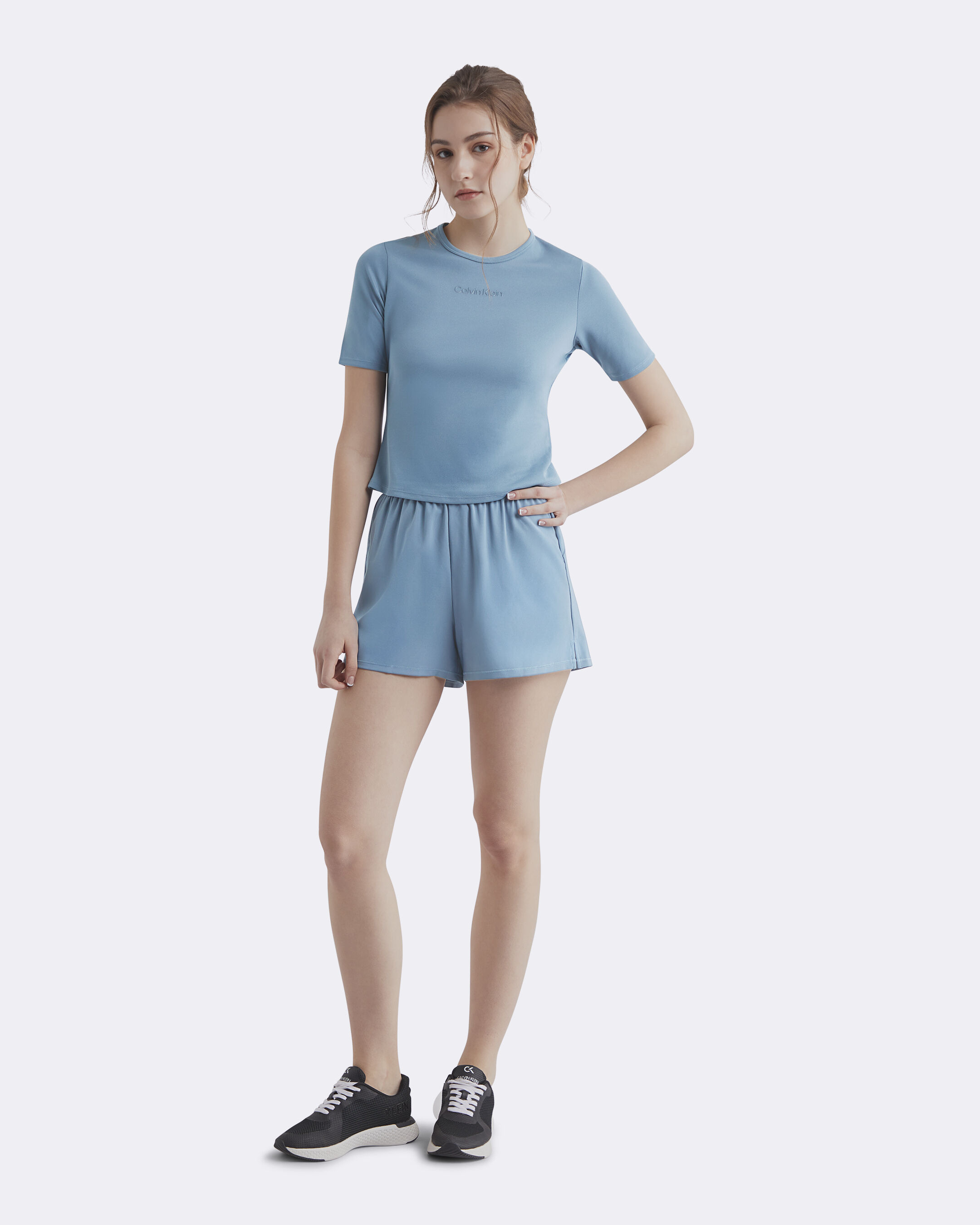 Essentials Sport Semi-Fitted Tee | blue | Calvin Klein Taiwan