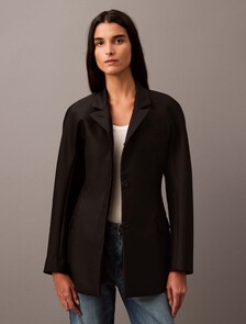 Cavalry Twill Shaped Jacket, Black Beauty, hi-res