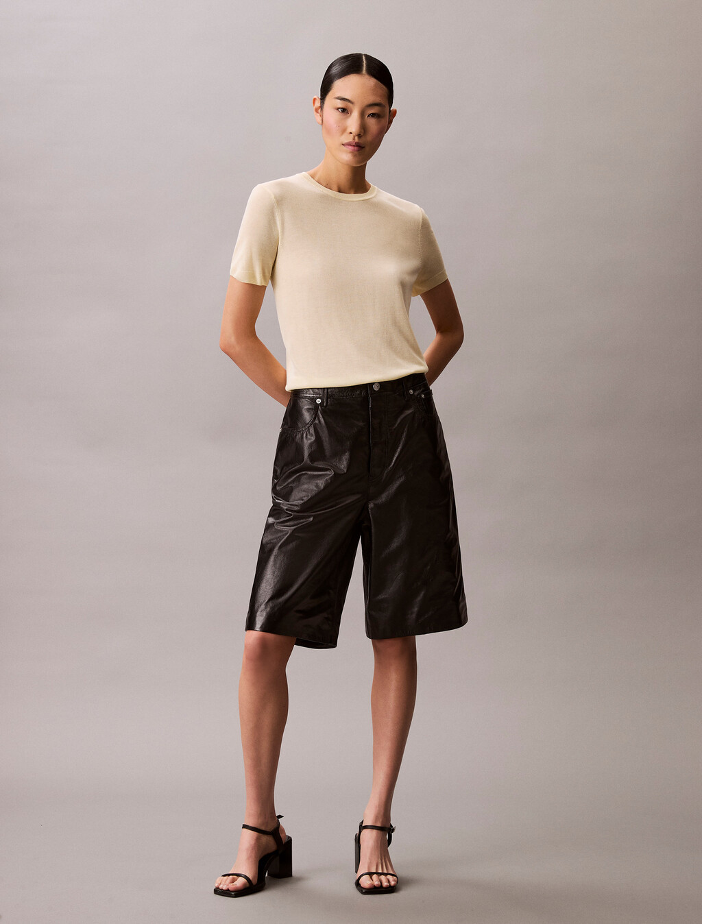 Fine Gauge Viscose Jumper, Buttercream, hi-res