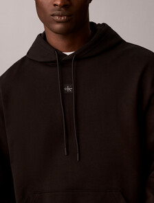 Graphic Monogram Hoodie, Black, hi-res