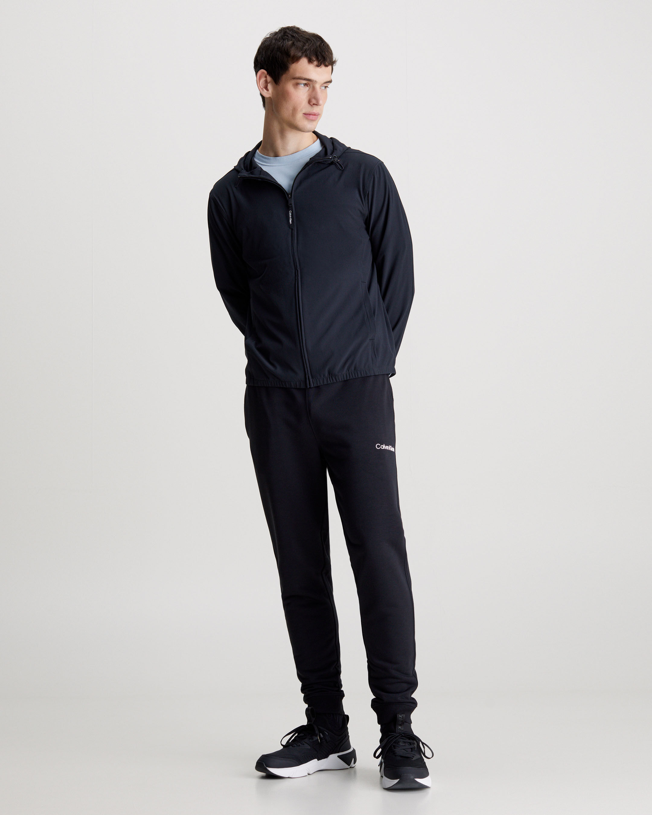 Calvin klein men's ripstop hooded windbreaker hot sale
