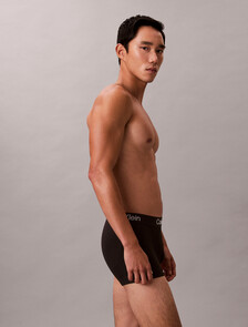CK Pro Fit Micro Low Rise Trunks, Black w/ White Logo, hi-res
