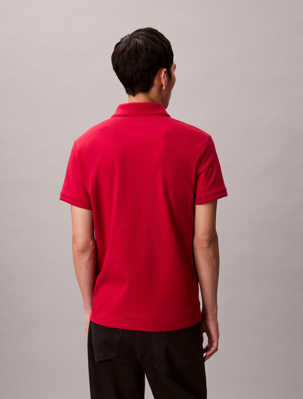 Luxe Tipped Slim Polo, Scooter, hi-res