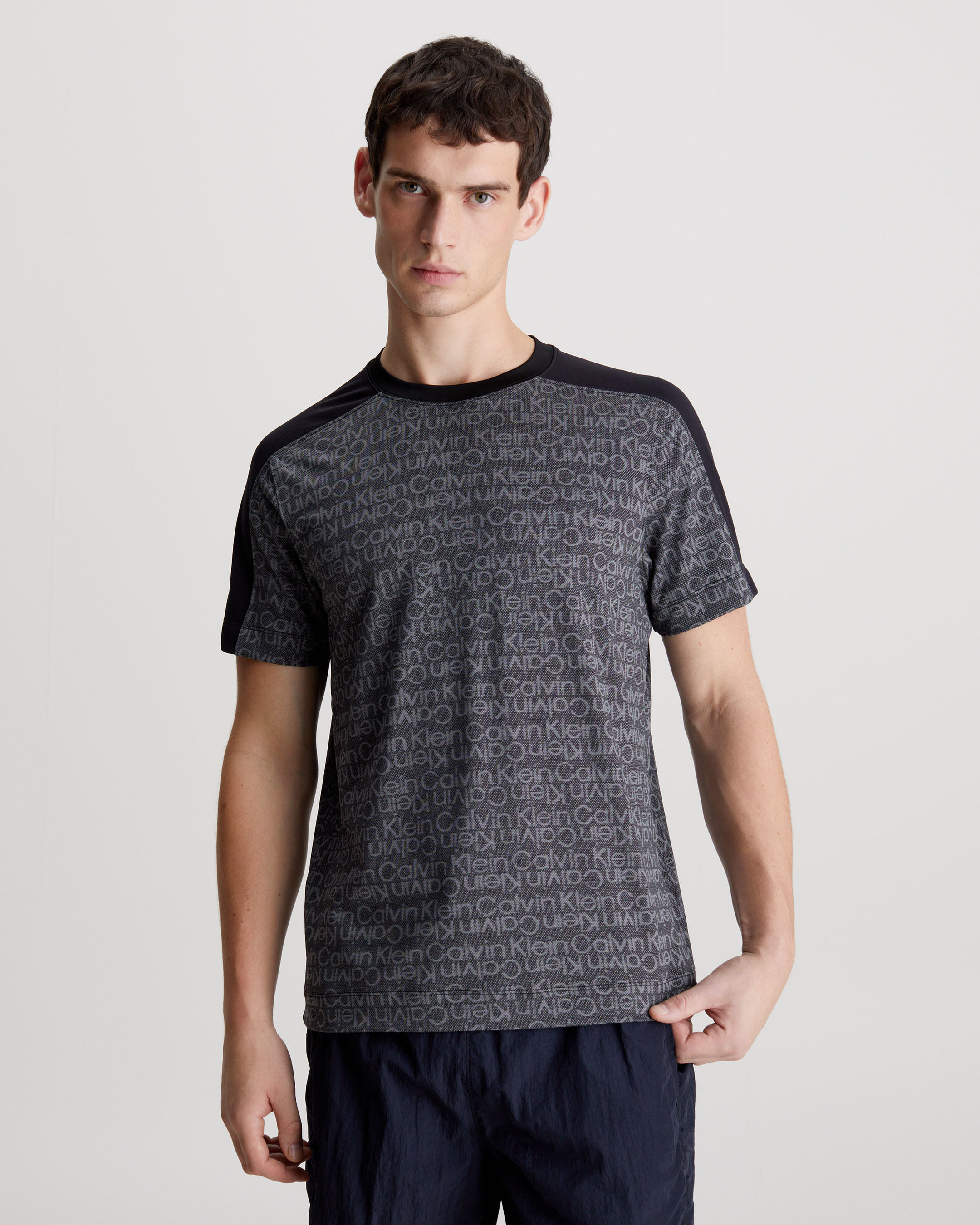 Logo Mesh Gym T shirt black Calvin Klein Taiwan