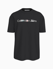 Logo Photo Print T-shirt, CK BLACK, hi-res