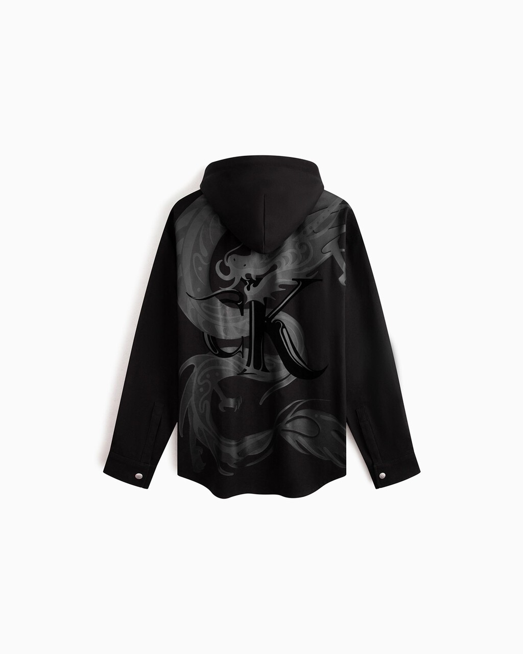 Year of the Dragon Hooded Jacket, Ck Black, hi-res