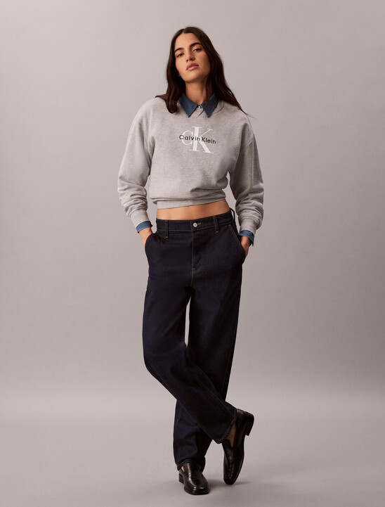 Cropped Monogram Sweatshirt