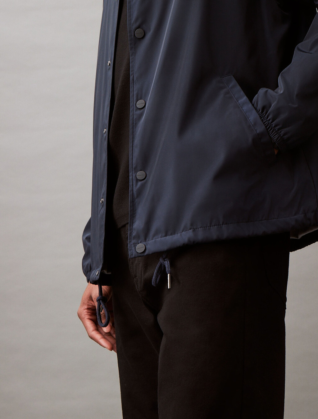 Nylon Coaches Jacket, Dark Sapphire, hi-res