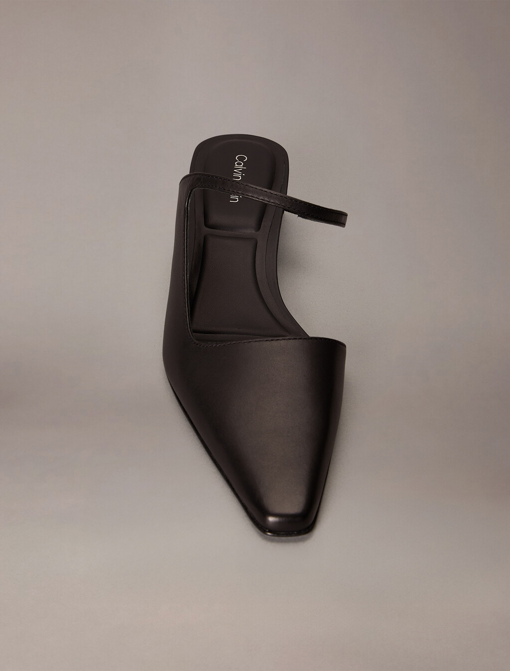 後踝帶低跟鞋, Black, hi-res