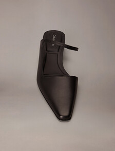 後踝帶低跟鞋, Black, hi-res