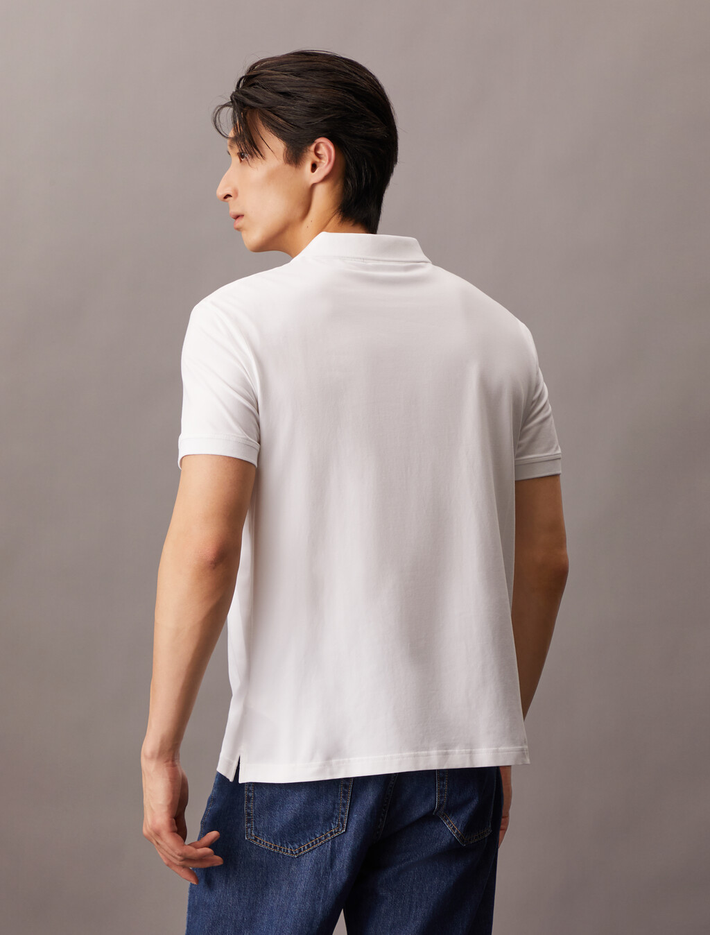 Monogram 標誌 Polo 衫, Bright White, hi-res