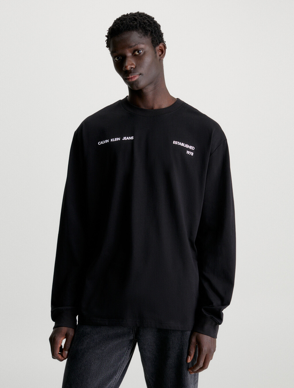 Long Sleeve Graphic T-shirt, Ck Black, hi-res