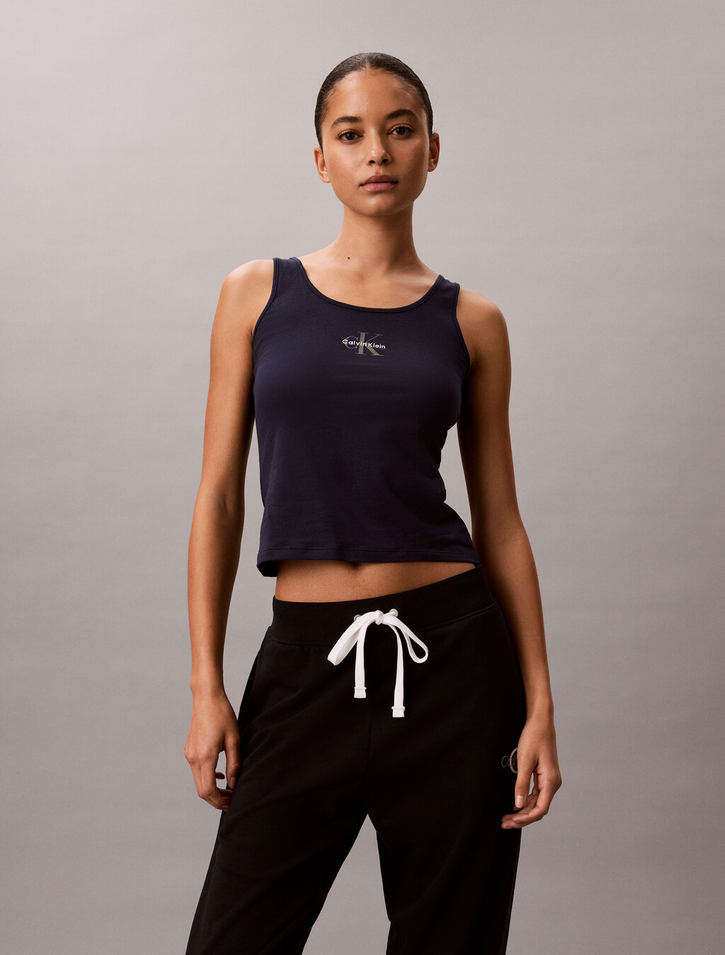 棉質彈性休閒背心, Shoreline, hi-res