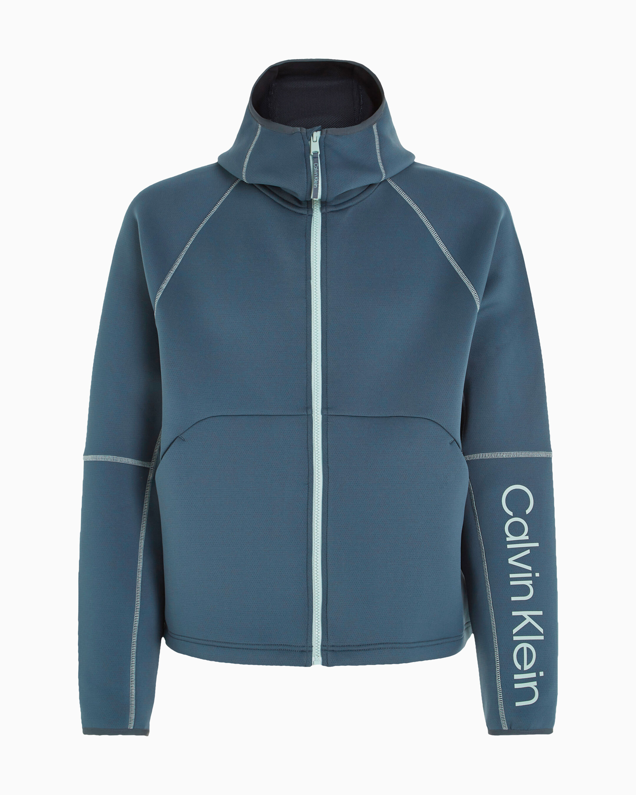 Calvin klein performance logo top zip hoodie