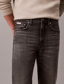 Tencel Blend 90s Straight Jeans, METEORITE, hi-res