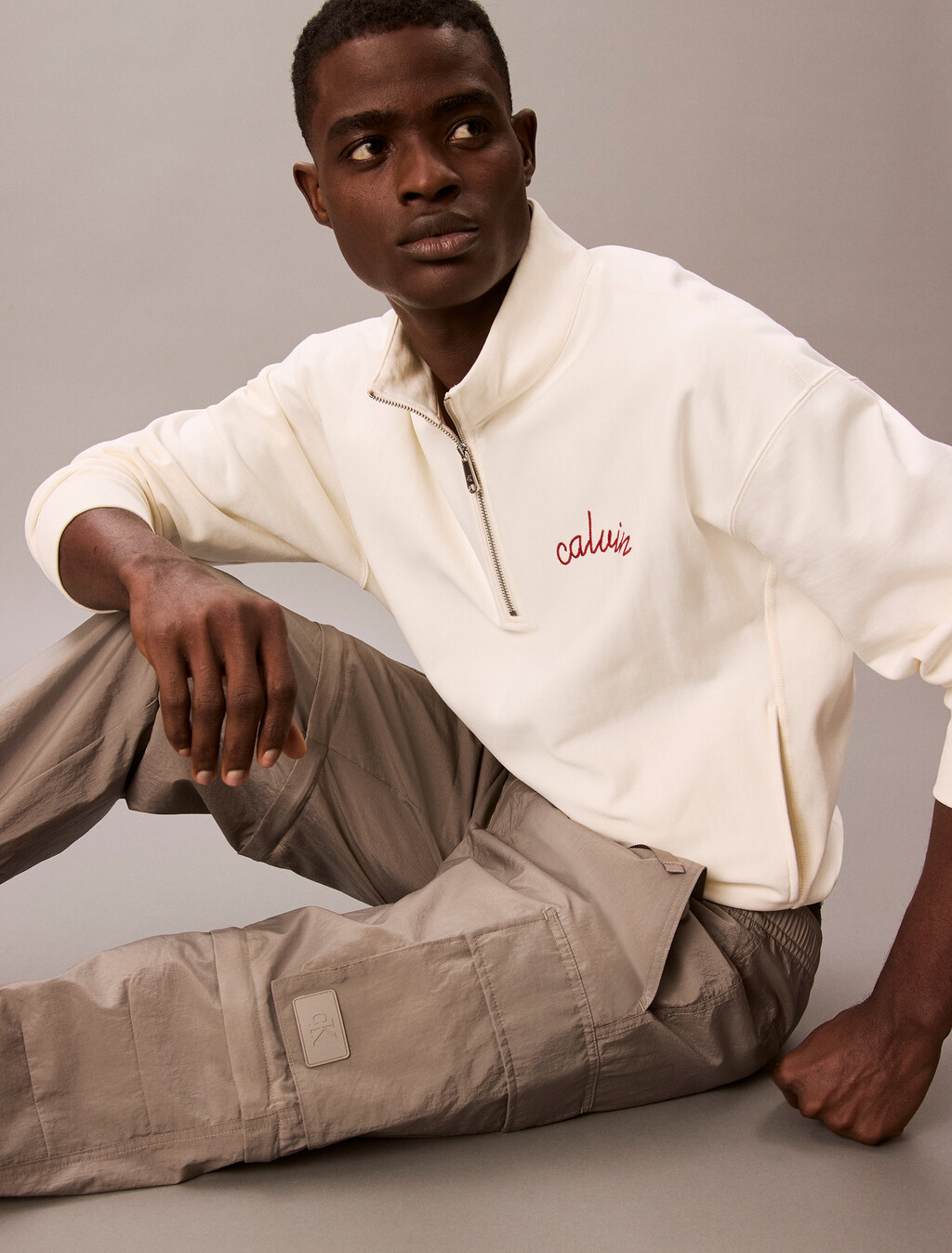 Nylon Zip-Off Cargo Pants, Mourning Dove, hi-res