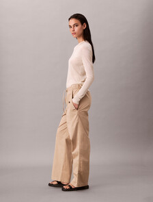 Cotton Twill Cargo Pants, Oxford Tan, hi-res
