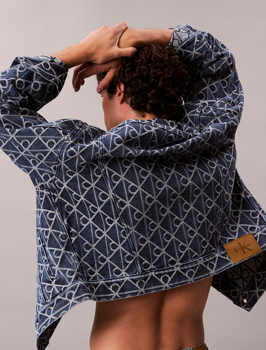 Allover Logo 90's Denim Jacket