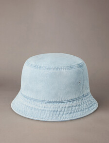 特大 Monogram 標誌牛仔漁夫帽, Light Wash Denim, hi-res